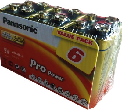 Panasonic Pro Power Alkaline 9v 6x